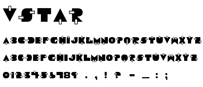 Vstar font