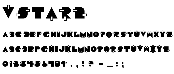 Vstar2 font