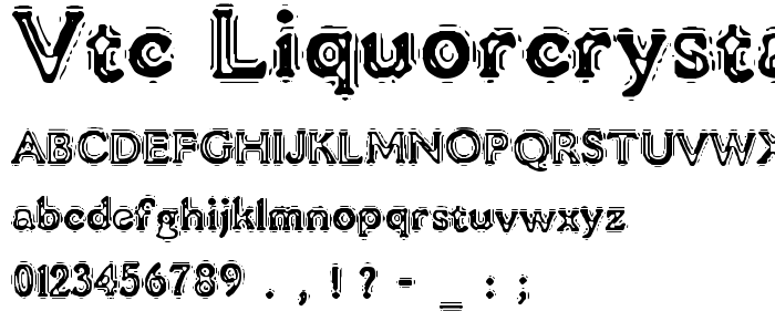 Vtc_Liquorcrystaldisplay font