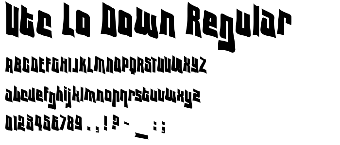 Vtc_Lo_Down_Regular font