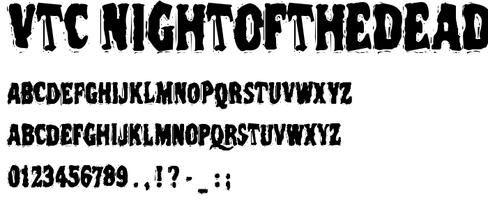 Vtc_Nightofthedeadcorruptcaps font