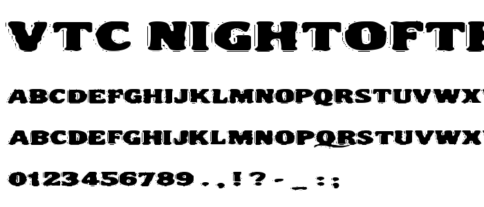 Vtc_Nightofthedrippylowcaps font