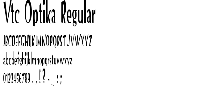 Vtc_Optika_Regular font