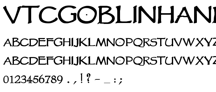 Vtcgoblinhandbold font