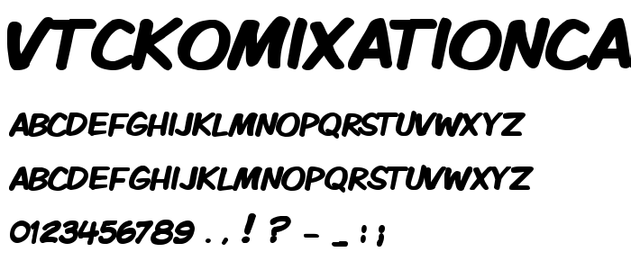 Vtckomixationcapsbold font