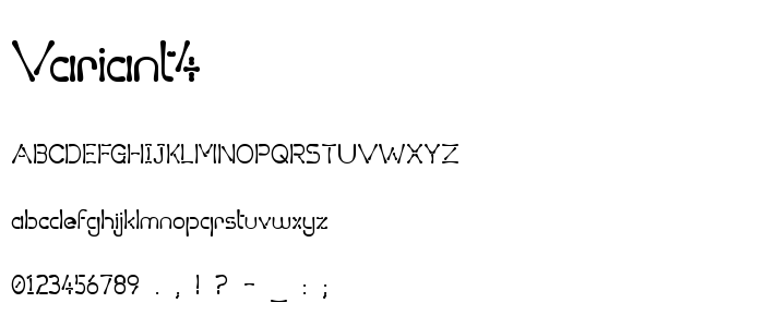 Variant4 font