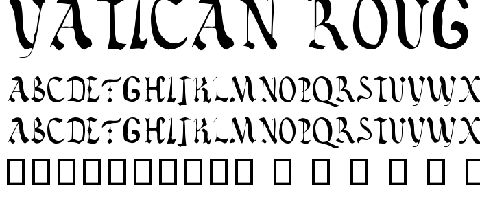 Vatican_Rough_Letters__8th_C font