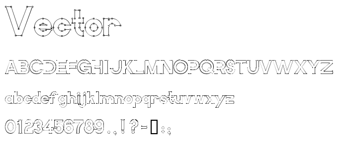 Vector font