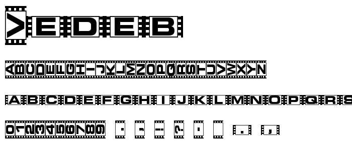 Vedeb font