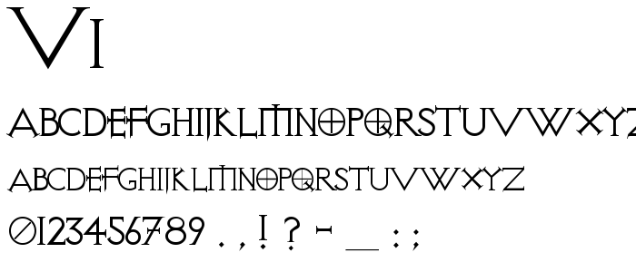 Vi font