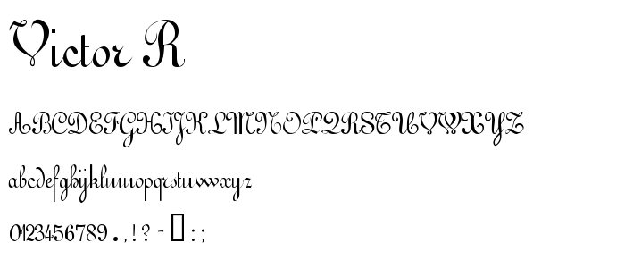 Victor_R font
