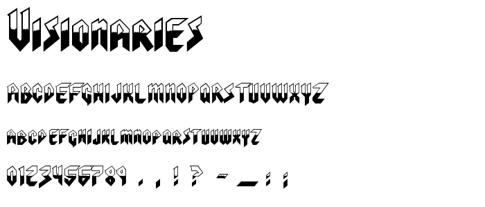 Visionaries font