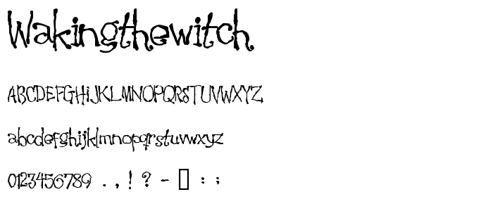 Wakingthewitch font