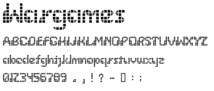 Wargames font