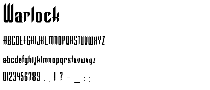 Warlock font