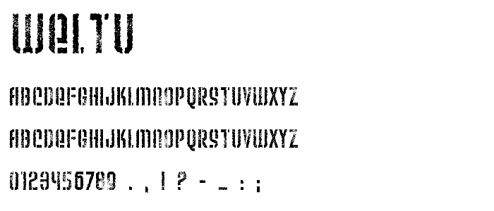 Weltu font