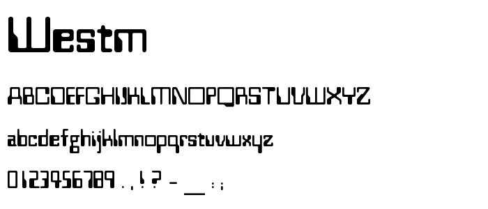 Westm font