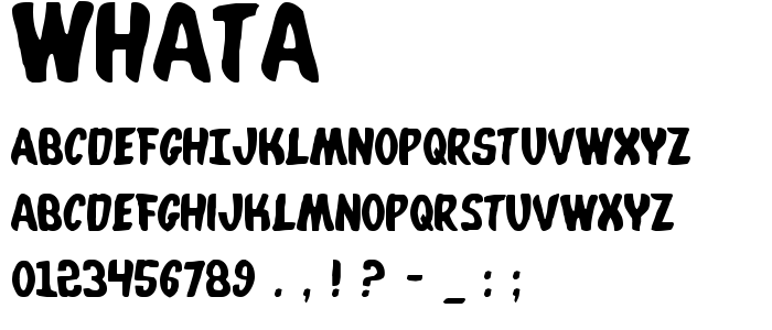 Whata font