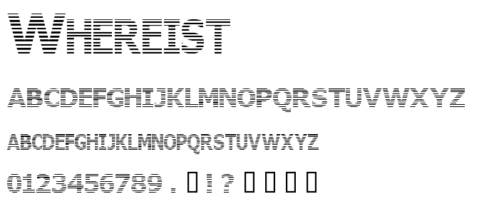 Whereist font