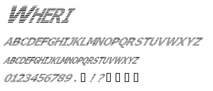 Wheri font