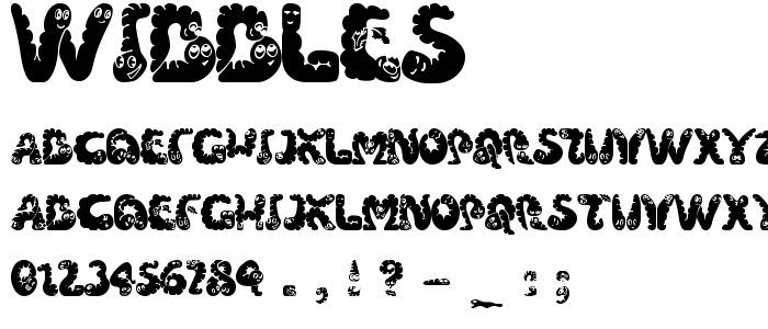 Wibbles font