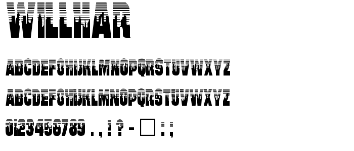 Willhar font