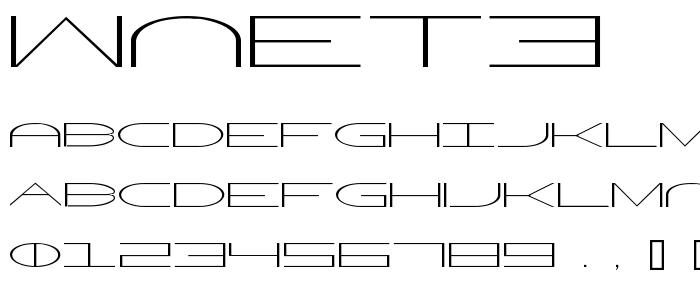 Wnet3 font