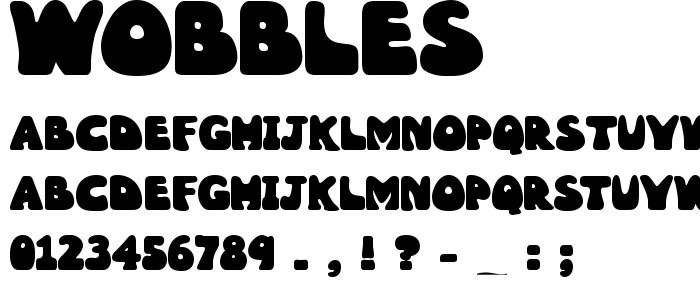 Wobbles font