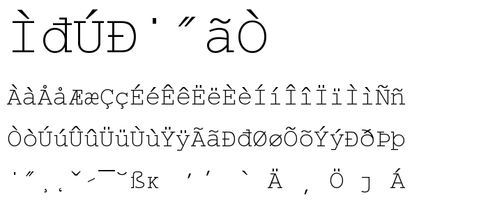 Wpco01na font