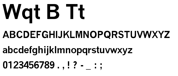 Wqt_B_Tt font