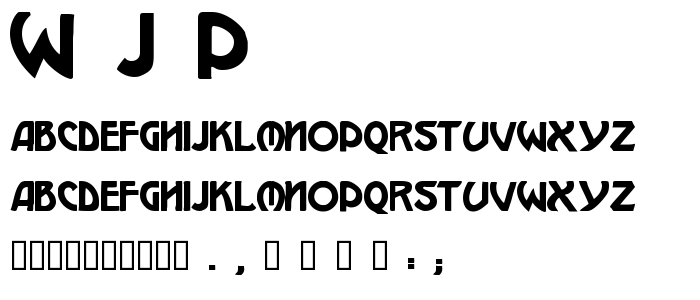 W_J_P font