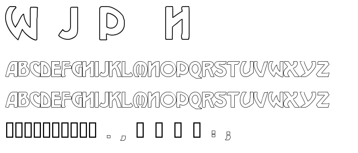 W_J_P__H font