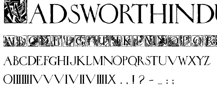 Wadsworthindustria font