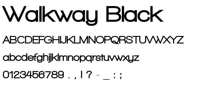 Walkway_Black font