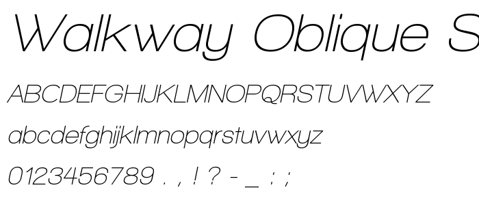 Walkway_Oblique_Semibold font