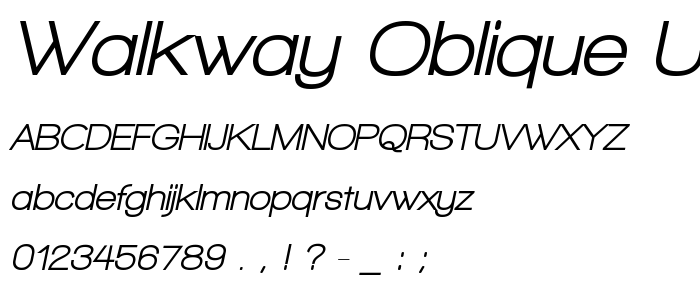 Walkway_Oblique_Ultrabold font