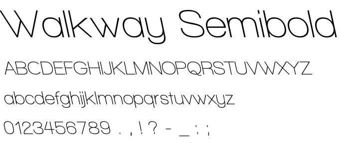 Walkway_Semibold_Revoblique font