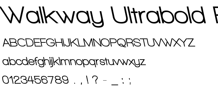 Walkway_Ultrabold_Revoblique font