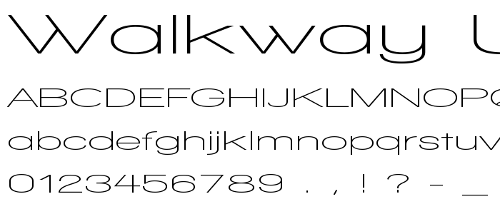 Walkway_Ultraexpand_Semibold font