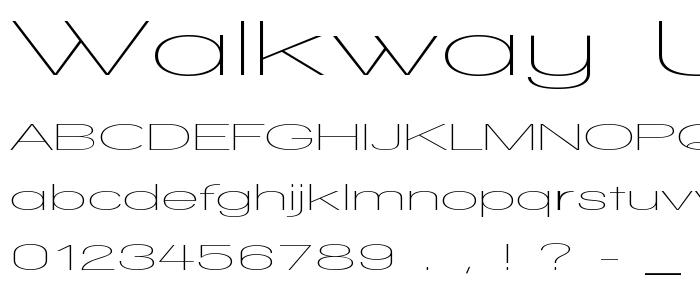 Walkway_Ultraexpand font