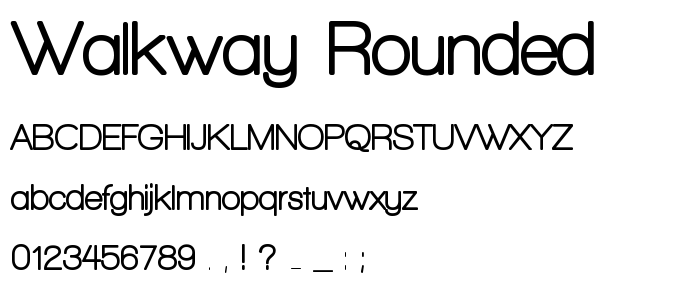 Walkway_Rounded font