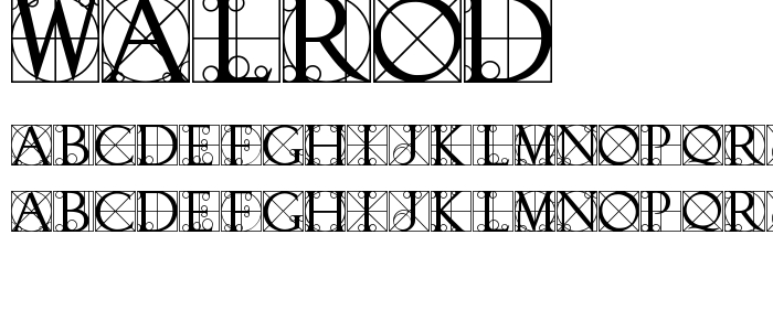 Walrod font
