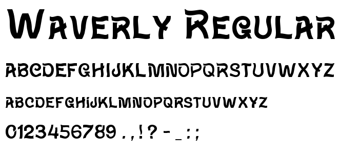 Waverly_Regular font