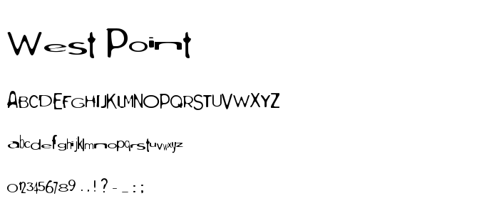 West_Point font