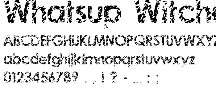 Whatsup_Witchoo font