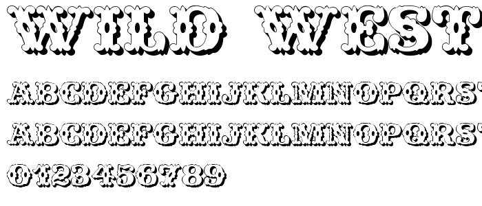Wild_West_Shadow font