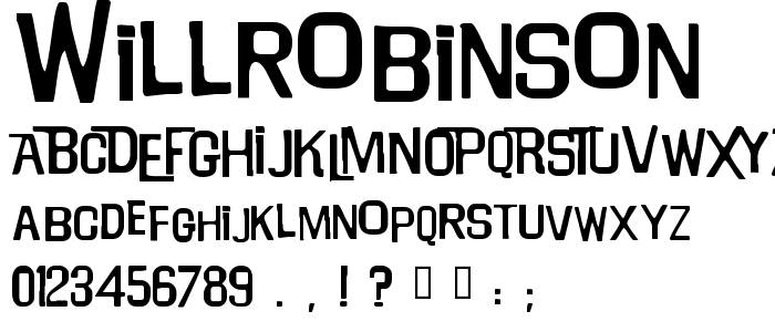 Willrobinson font