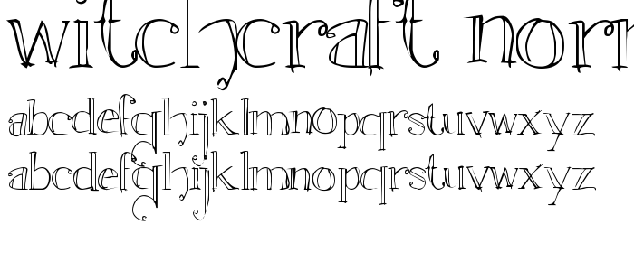 Witchcraft_Normal font