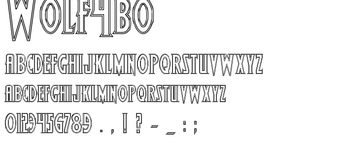 Wolf4bo font