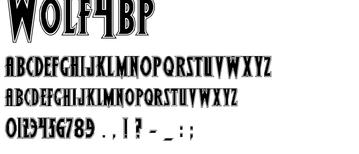 Wolf4bp font